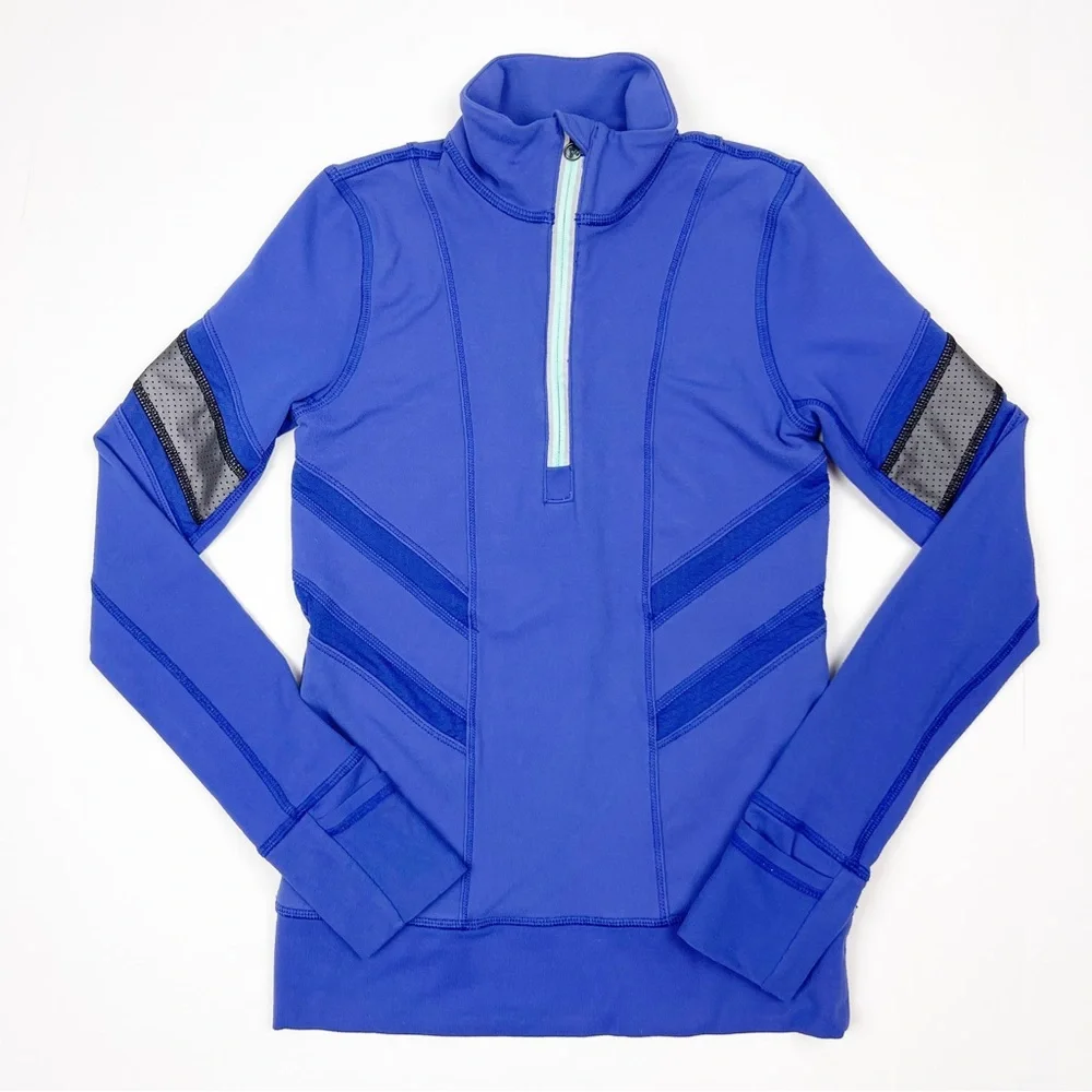 Ivivva Glow And Go 1/2 Zip Purple Pullover 7 - Picture 1 of 5